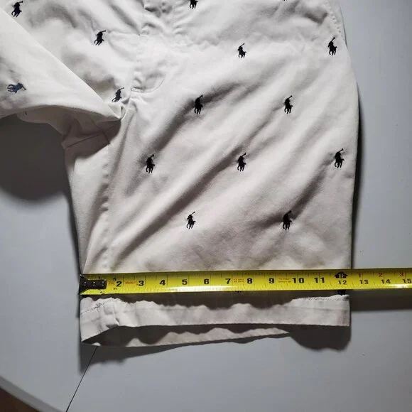 POLO Ralph Lauren Prospect Short in Light Tan with Allover Pony sz 36w - Picture 15 of 16